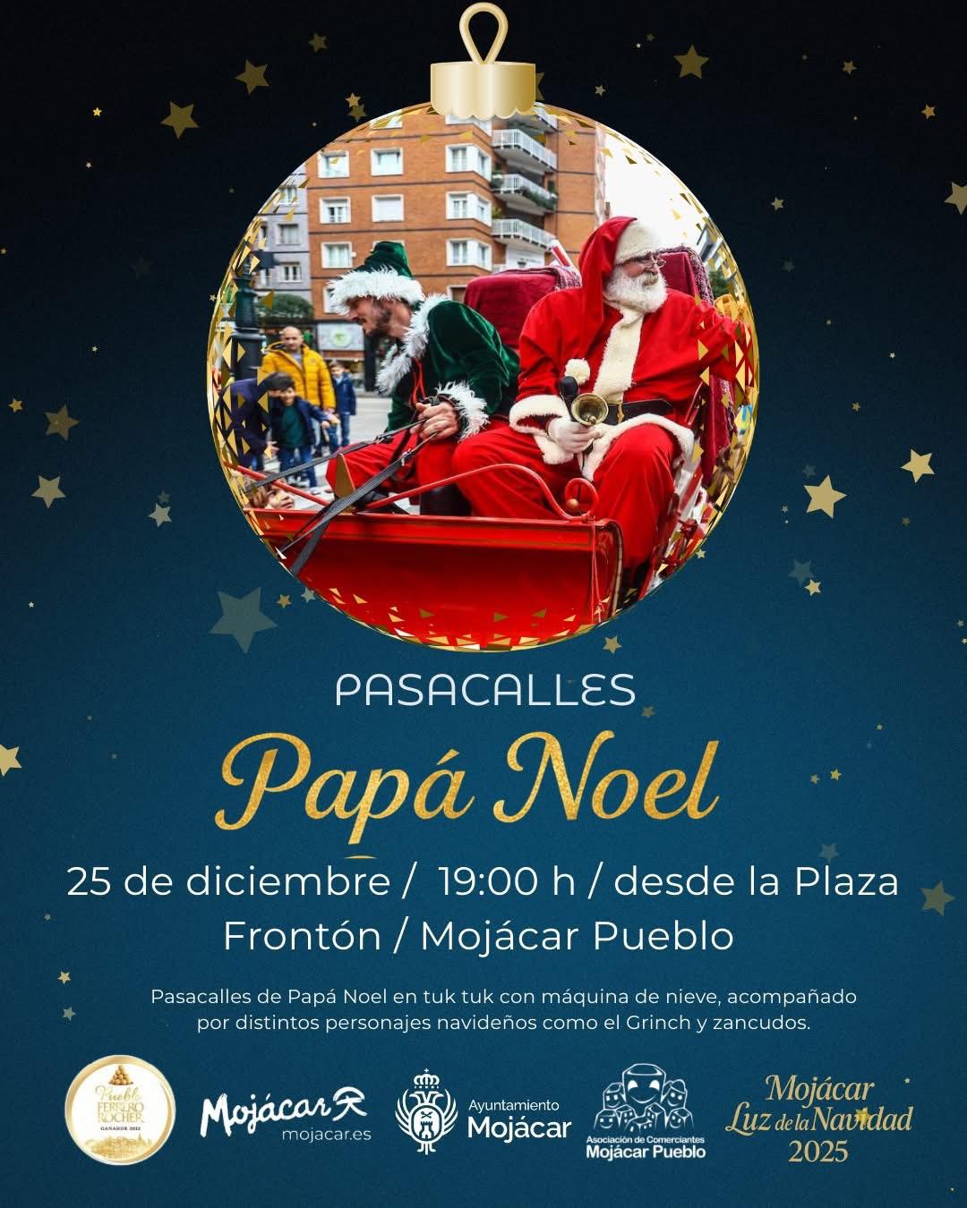 Pasacalles con Papá Noel en Tuk Tuk 